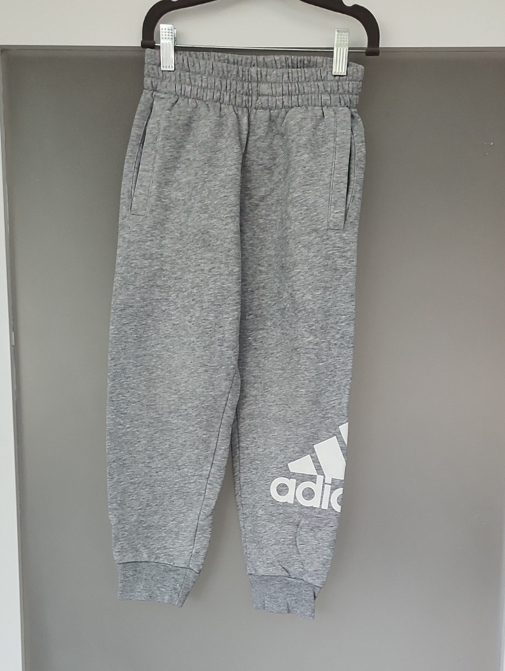 adidas Gray Kids Logo Sweat Joggers